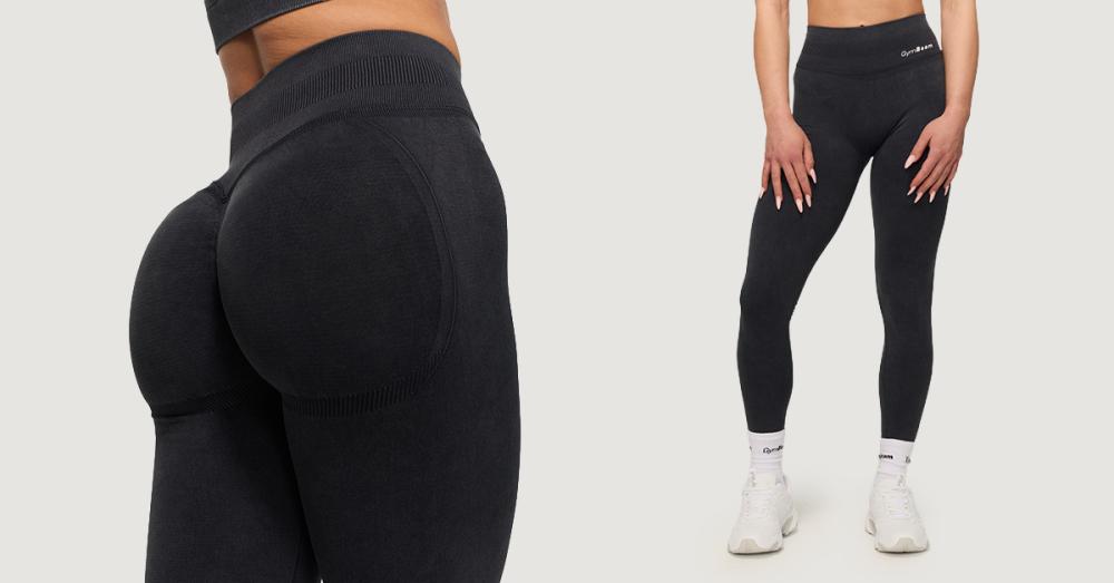 Ženske Fierce bešavne tajice tamnosive - GymBeam