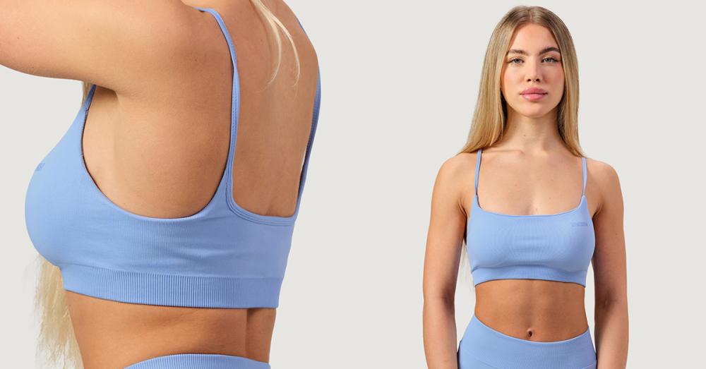 NEO bešavni sportski grudnjak crni - GymBeam