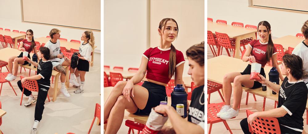 Women‘s Varsity Shorts Black - GymBeam