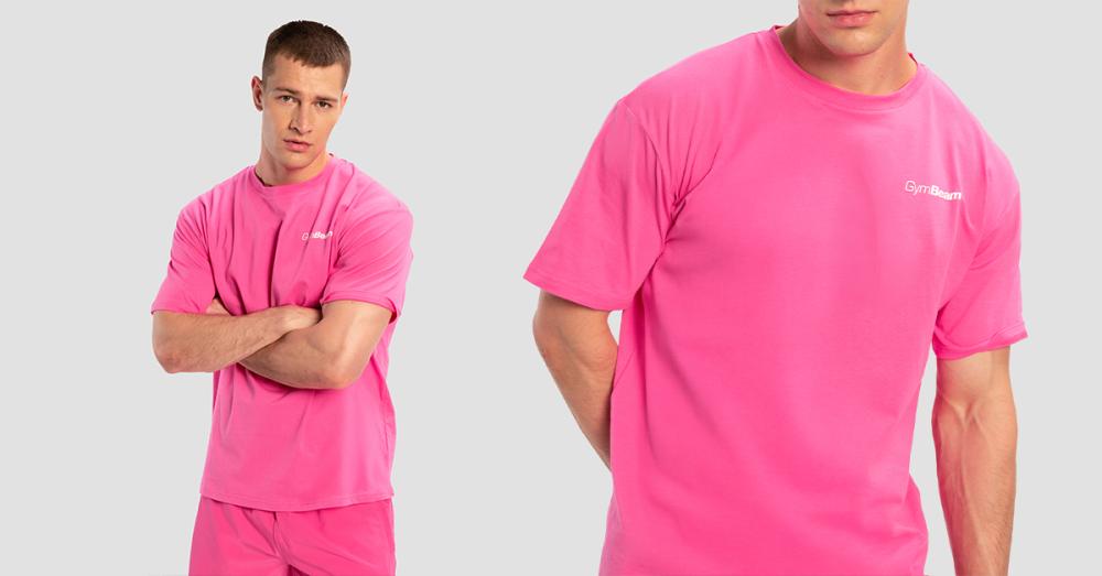 Predimenzionirana crna majica kratkih rukava Limitless - GymBeam