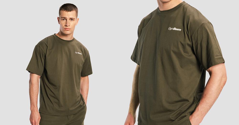 Predimenzionirana majica Limitless Espresso - GymBeam