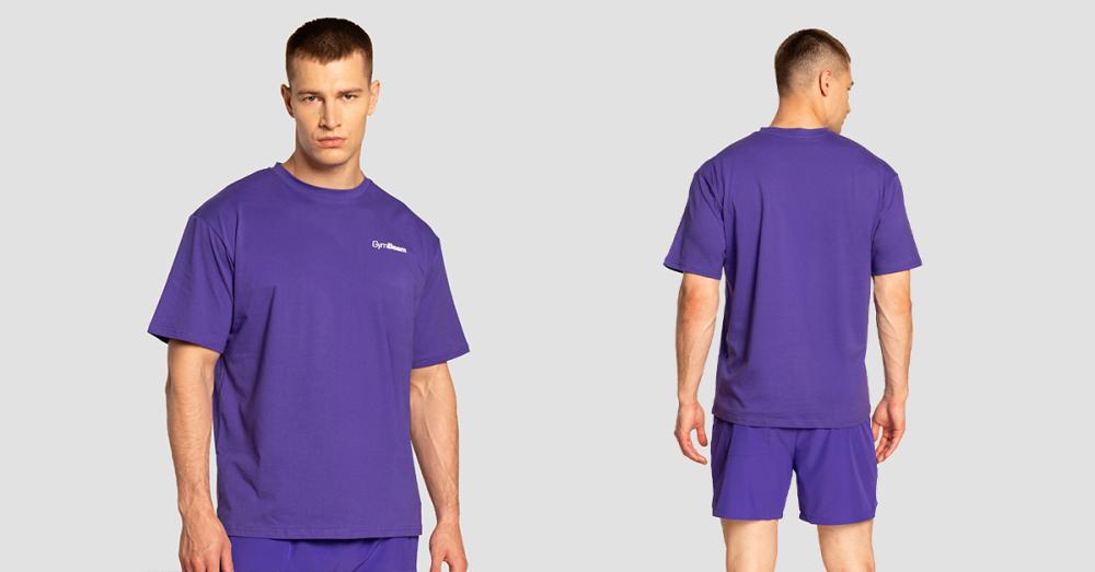 Predimenzionirana crna majica Limitless - GymBeam