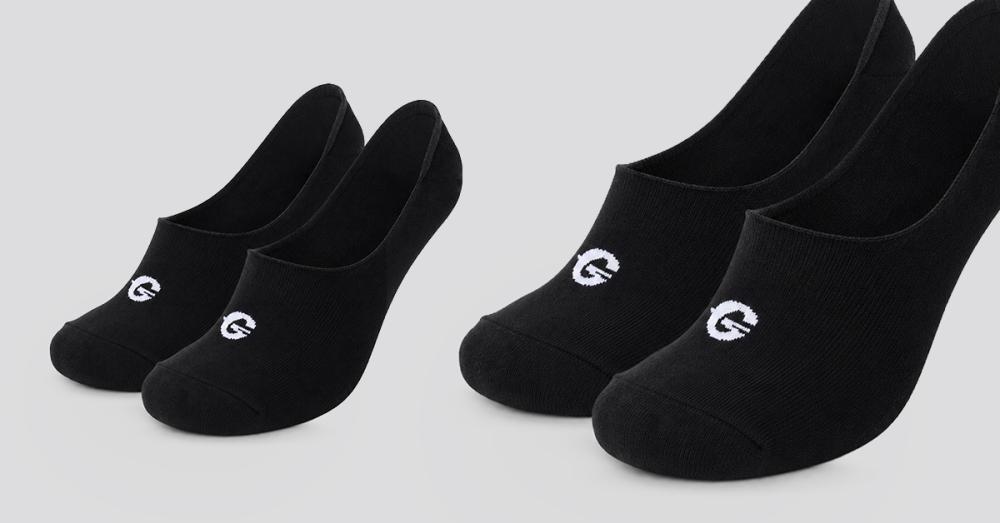 Čarape No-Show 2Pack Black - GymBeam
