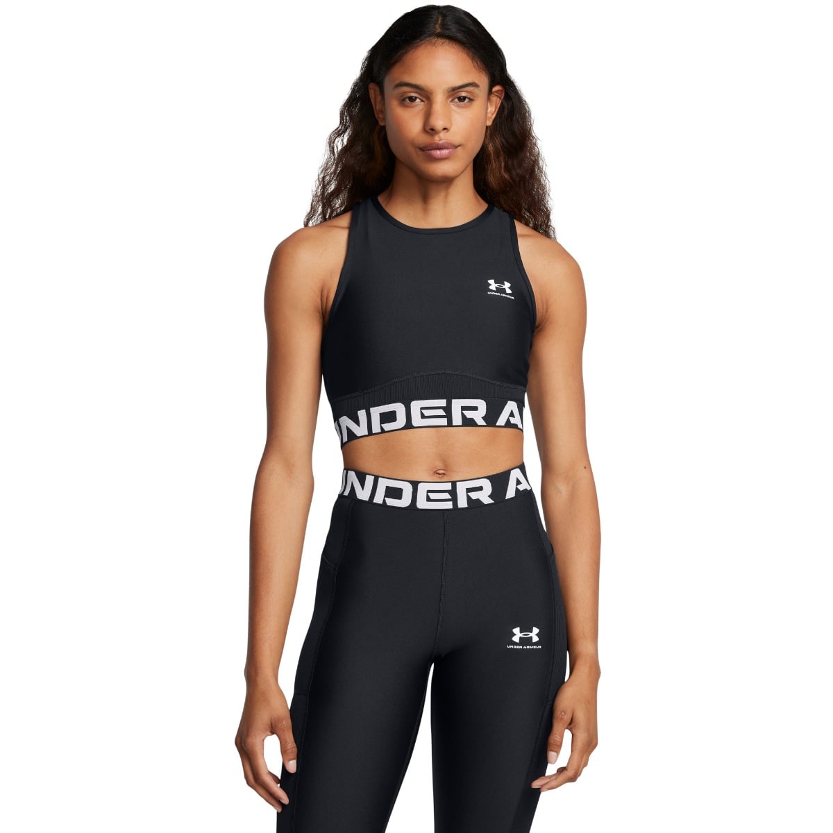 Ženska majica bez rukava HeatGear Rib Black - Under Armour