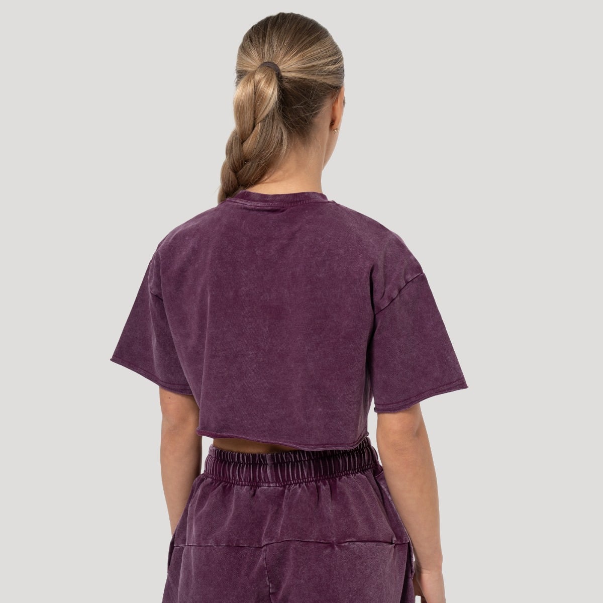 Ženska Cropped majica Abyss Raisin - GymBeam