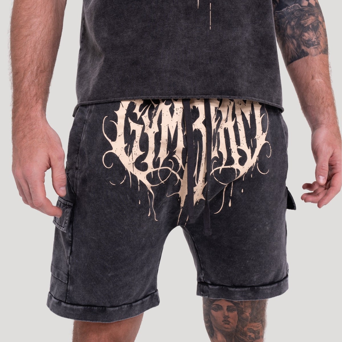 Muške kratke hlače Abyss Charcoal - GymBeam
