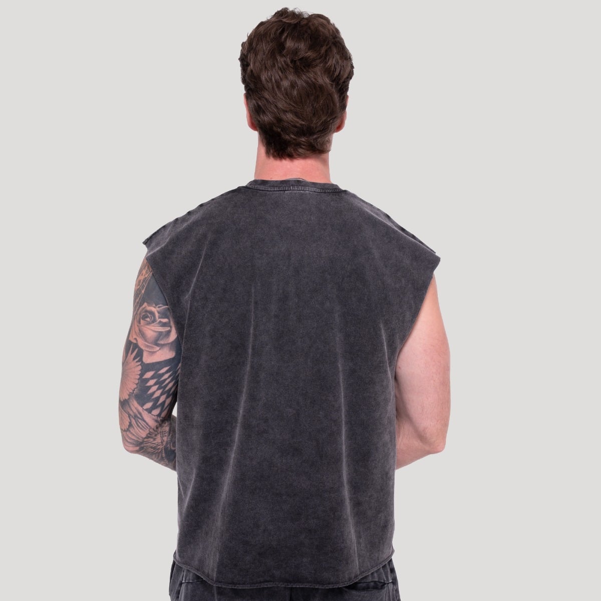 Muška majica bez rukava Abyss Charcoal - GymBeam