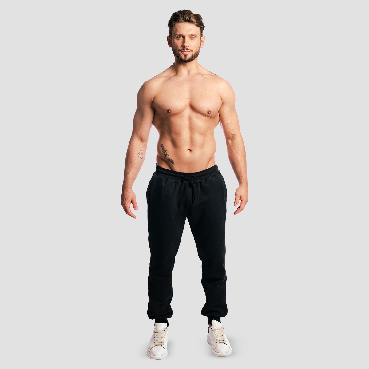 GymBeam Base Sweatpants Black - Veličina: S | Boja: Crna | Težina: 0,58 g | Pakiranje: 32 · záber 6