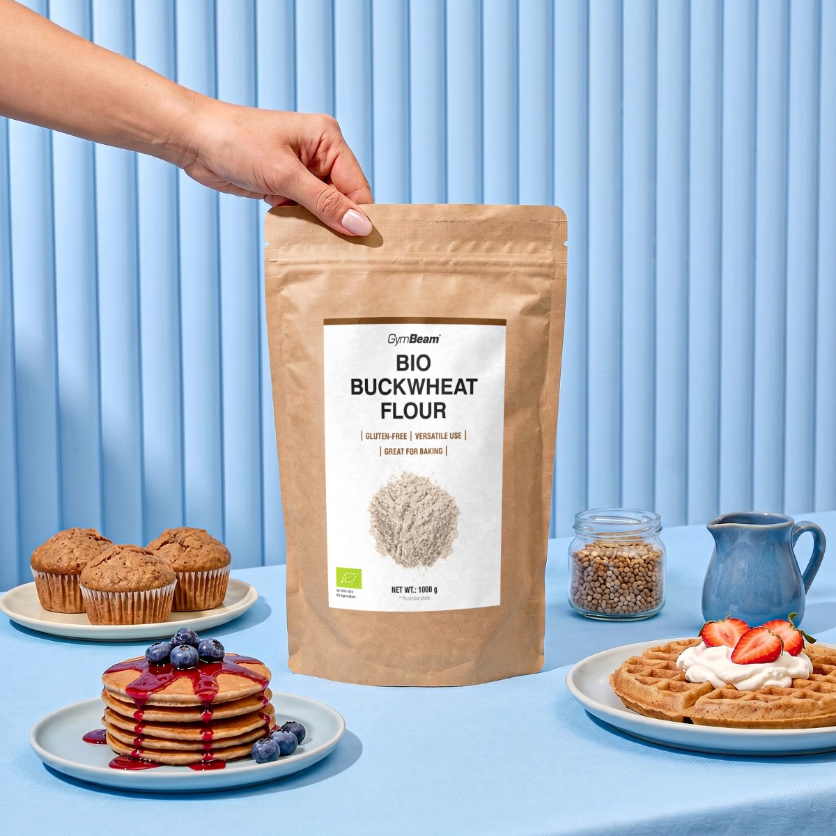 BIO Buckwheat Flour - GymBeam 1000 g