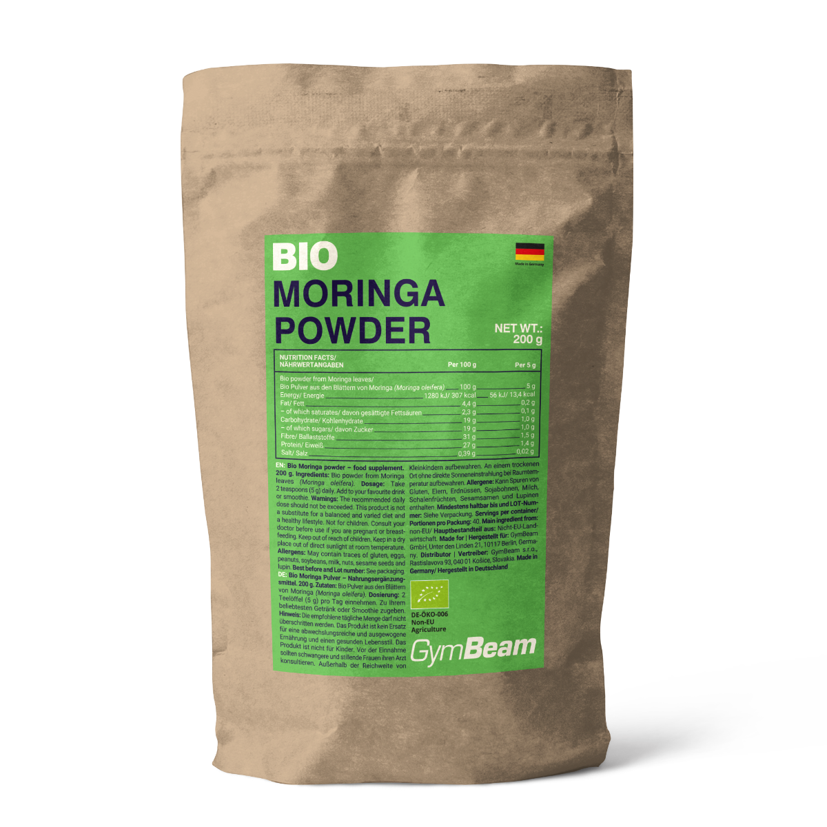 BIO Moringa prah - GymBeam