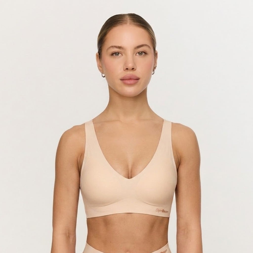 Grudnjak Comfy Seamless Beige - GymBeam