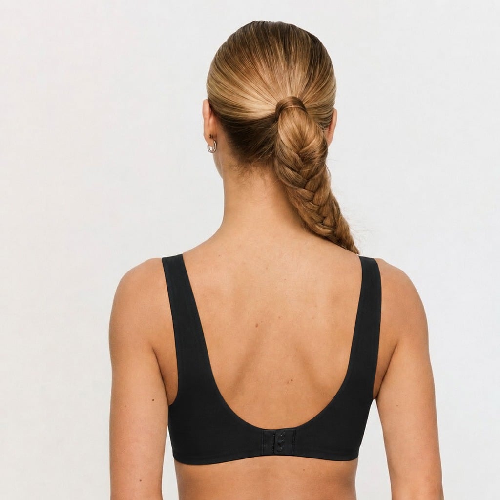 Grudnjak Comfy Seamless Black - GymBeam