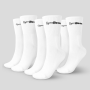 Čarape ¾ Socks 3Pack White - GymBeam M