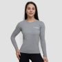 Ženska majica dugih rukava Basic Grey - GymBeam M