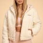 Ženska jakna Hoodie Bliss Ivory - BeastPink S