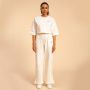 Ženska majica Cropped Serenity Ivory - BeastPink S