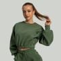Ženska cropped dukserica Lunar Cedar Gree - STRIX S