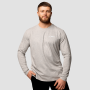 Muška majica dugih rukava Basic Grey - GymBeam XL