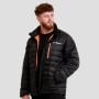 Muška puffer jakna Black/Orange - GymBeam XL