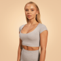 Ženska majica Cropped Sense Grey - BeastPink M