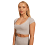 Ženska majica Cropped Sense Grey - BeastPink M