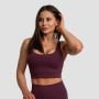 Sportski grudnjak Cut-Out Eggplant - GymBeam L