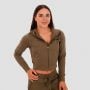 Ženska dukserica TRN Zip-Up Olive – GymBeam L
