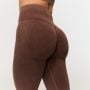 Women‘s Fierce Seamless Leggings Brown - GymBeam XXL