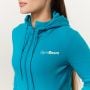 Ženska dukserica Limitless Zip Up Aquamarine - GymBeam L