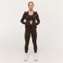 Ženska dukserica Limitless Zip Up Espresso - GymBeam M
