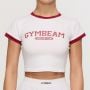 Ženska majica Varsity White - GymBeam XL