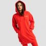 Ženska dukserica Limitless Longline Hot Red - GymBeam XXL