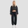 Ženska Cropped dukserica Aura Washed Black - GymBeam S