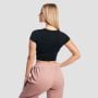 Ženski Crop Top Aura Black - GymBeam S