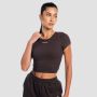 Ženski Crop Top Aura Tee Brown - GymBeam M
