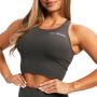 Ženski sportski top BEAT Charcoal - GymBeam XL