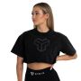Ženska majica CropTop Washed Black  - STRIX S