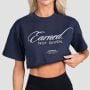 Ženski Crop Top Earned Midnight - GymBeam M