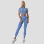 Ženski crop top FLO Blue - GymBeam XL