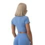 Ženski crop top FLO Blue - GymBeam XL