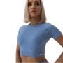 Ženski crop top FLO Blue - GymBeam XL