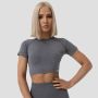 Ženski crop top FLO Grey - GymBeam L