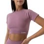 Ženski crop top FLO Violet - GymBeam XL