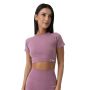 Ženski crop top FLO Violet - GymBeam XL