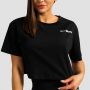 Ženski Crop Top Limitless Black - GymBeam S