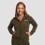Ženska dukserica Limitless Zip Up Espresso - GymBeam S