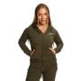 Ženska dukserica Limitless Zip Up Espresso - GymBeam S