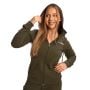 Ženska dukserica Limitless Zip Up Espresso - GymBeam S