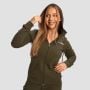 Ženska dukserica Limitless Zip Up Espresso - GymBeam S