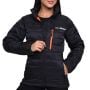 Ženska puffer jakna Black/Orange - GymBeam L